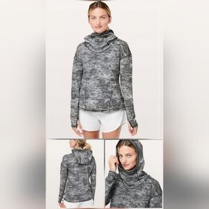 Lululemon Forever Endeavour Grey Size 4 Running Hoodie Pullover Jacquard